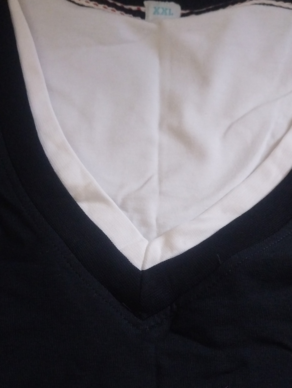 Classic BlueV-Neck Women's Top - Picture 2 of 2